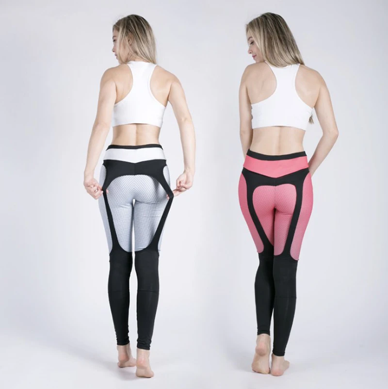 Sexy Hip Fitness Yoga Sport Pants Push Up Women Gym Running Leggings jegging Tights High Waist print Joggers Trousers | Спорт и