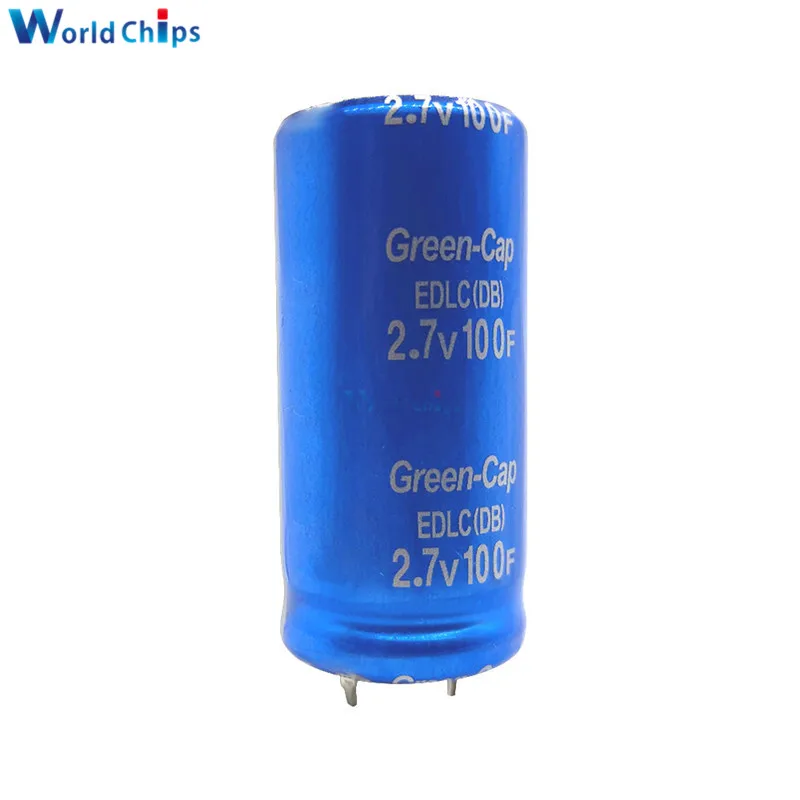 2 шт. 7 в 100F 60*18 мм супер фарад конденсатор 2.7V100F 60x18 Ultracapacitor Farad электрические