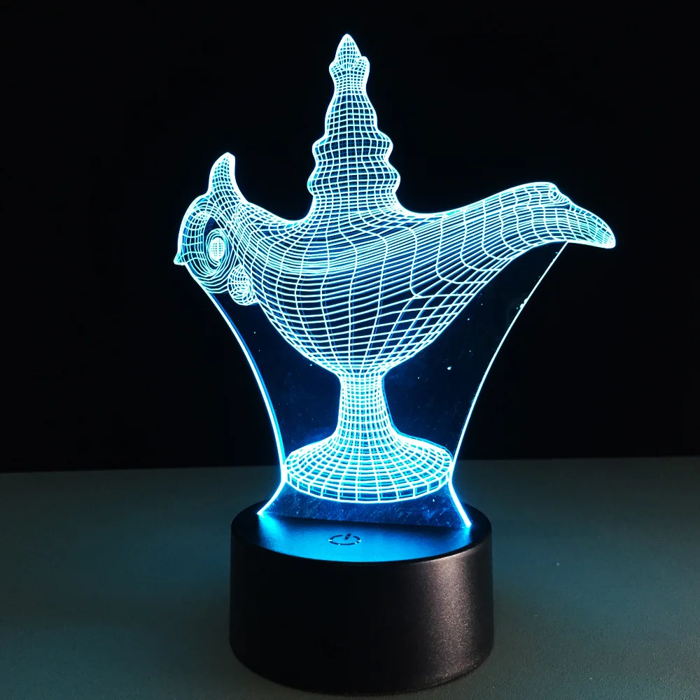 

Aladdin Lamp Legend Magic 3D Lamp Optical Illusion 7 Colors Change Mood Lamp Home Decor Luminaria Night Lamp Kids Flash Toy