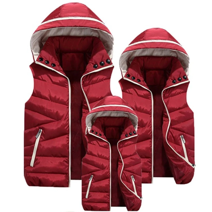 Повседневный детский зимний жилет для мальчиков и девочек теплая куртка без