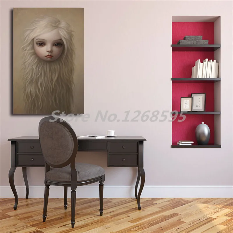 Настенный художественный плакат и печать Mark Ryden Fur Girl Картина на холсте