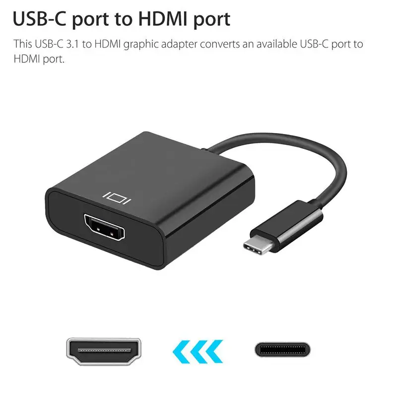 Кабель адаптер USB 3 1 Type C HDMI для ноутбука Macbook PC 4K HDTV|Кабели HDMI| |
