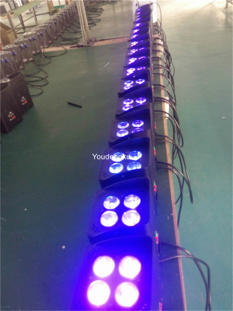Зарядка беспроводной батареи Par 64 RGBWA UV светодиод 4X12 Вт 6 в 1 Питание от мини