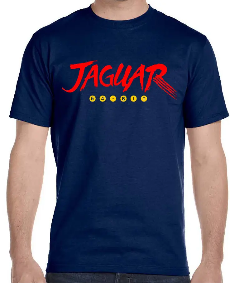 Atari Jaguar Классическая футболка для видеоигр бесплатная доставка унисекс