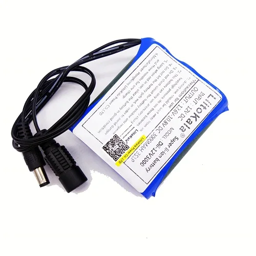 HK Liitokala12 V 2200 mah 3000mah 4400mah 6800 mah 9800 mah 10ah 18650 Li-lon DC 12 V Bateria Recarregavel de Super - Цвет: 12V3000mah