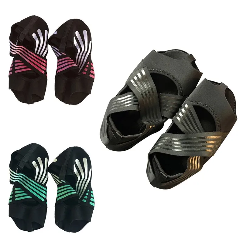 Противоскользящий Фитнес-топ для занятия танцами Пилатес, носки, профессиональные домашние носки для йоги, с пятью пальцами, без спинки, для фитнеса, балета, женские носки, Новинка