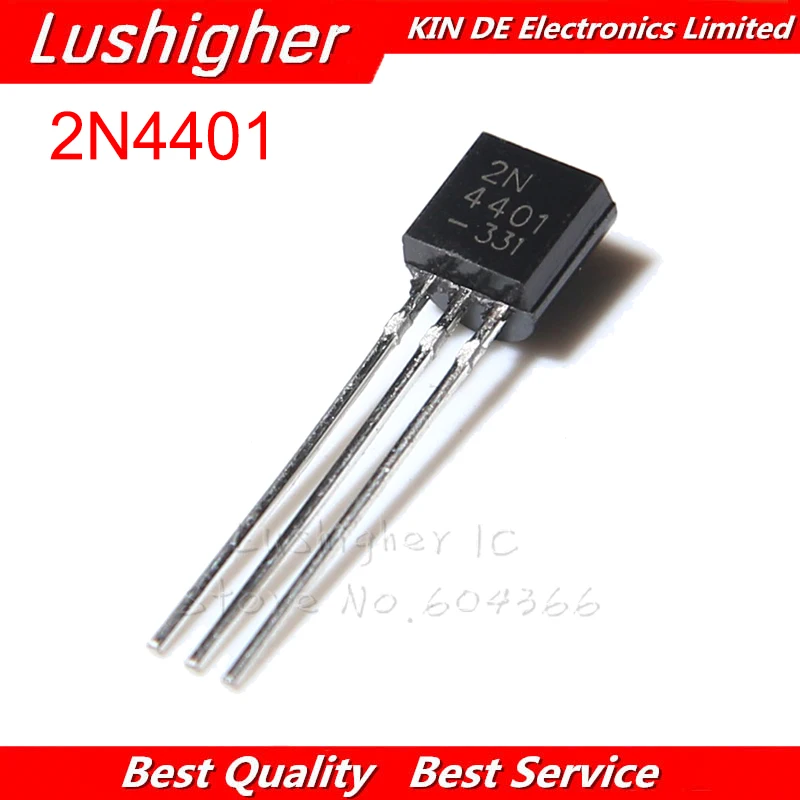 50PCS Transistor 2N4401 TO-92 Bipolar Transistors BJT NPN New Original | Электронные компоненты и принадлежности
