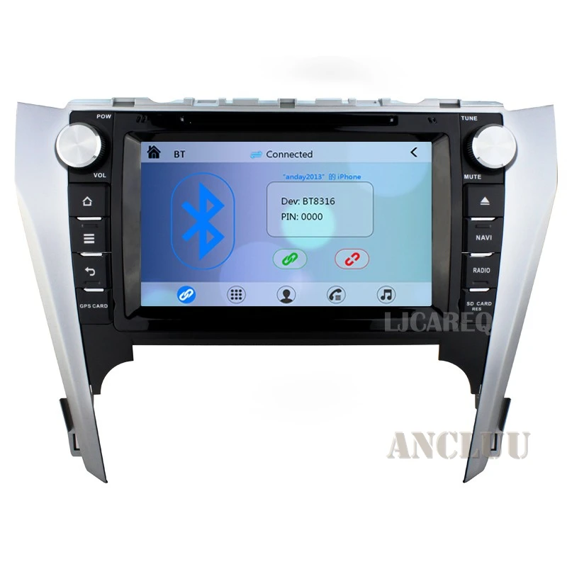 8 дюймов Автомобиля DVD Для Toyota Camry 2012 2013 GPS навигации магнитофон автомобиля райдо
