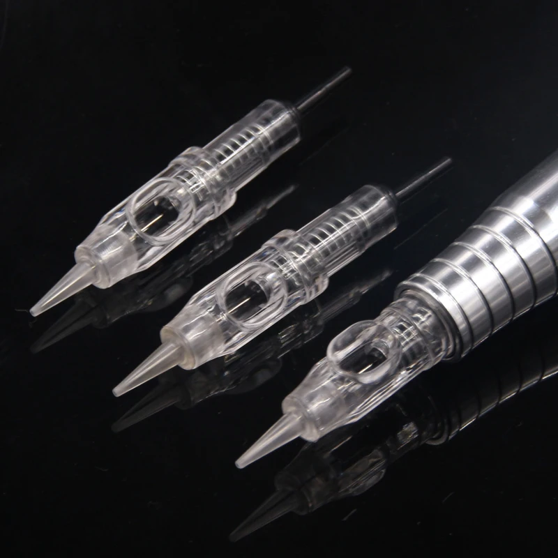 100 шт 1rl 3rl 600D-G Agulhas легко щелчок Перманентный макияж иглы 5RL 5F для татуировки картридж иглы роторная швейцарская машинка ручка