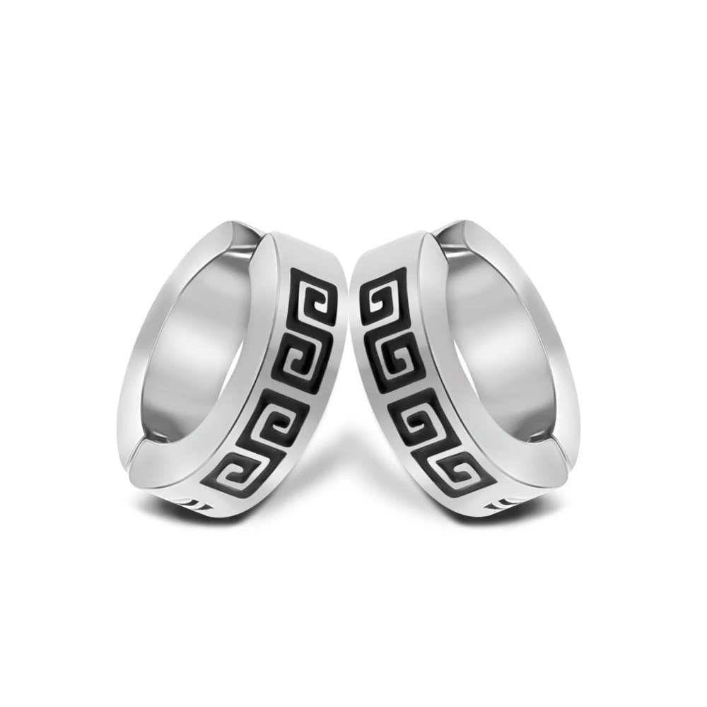 

1-2 pcs Simple Cool No Hole Earrings for Men Women Fashion Clip-on Earring Stainless Steel Jewelry Without Piercing Ear Clip