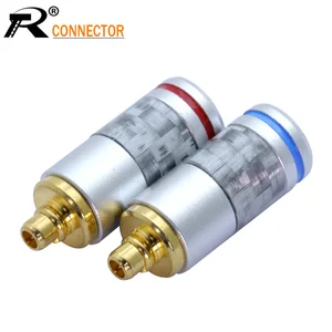 Штекер MMCX из углеродного волокна для энтузиастов, 2 шт.1 пара, черныйСеребристые наушники штекер для позолоченного разъема Shure ED5 SE535