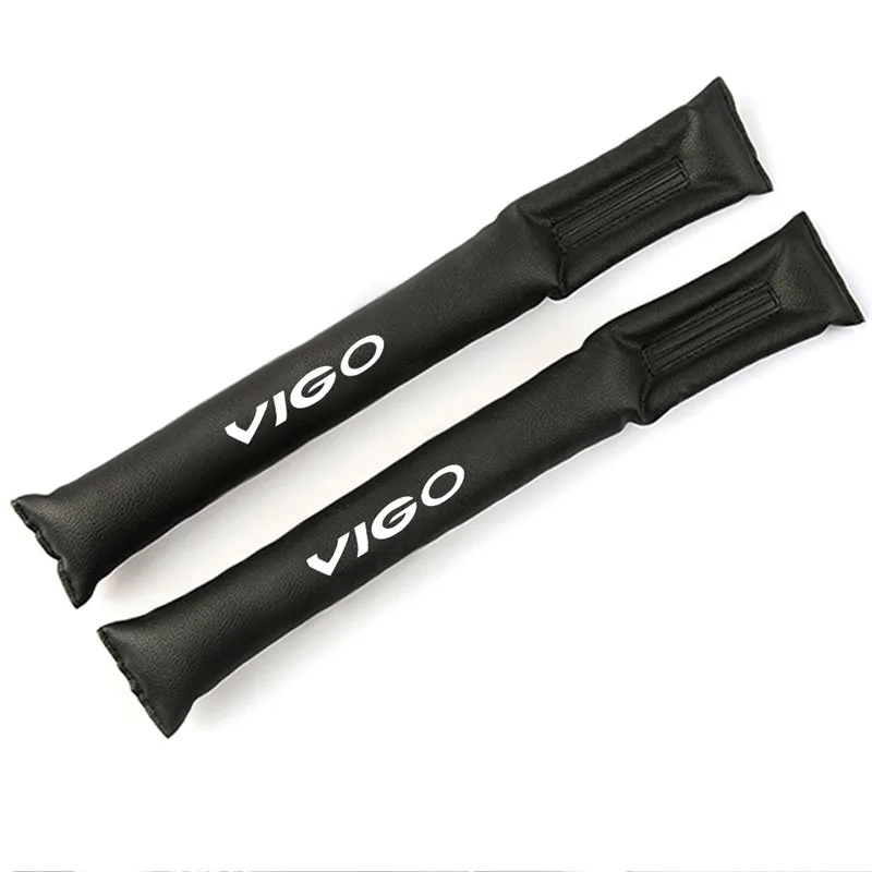 VIGO White Muchkey кожаное автокресло зазор коврик для Toyota REVO VIGO наполнители кобура распорка Apertural герметичность обивка защитный чехол 2 шт - Название цвета: VIGO White