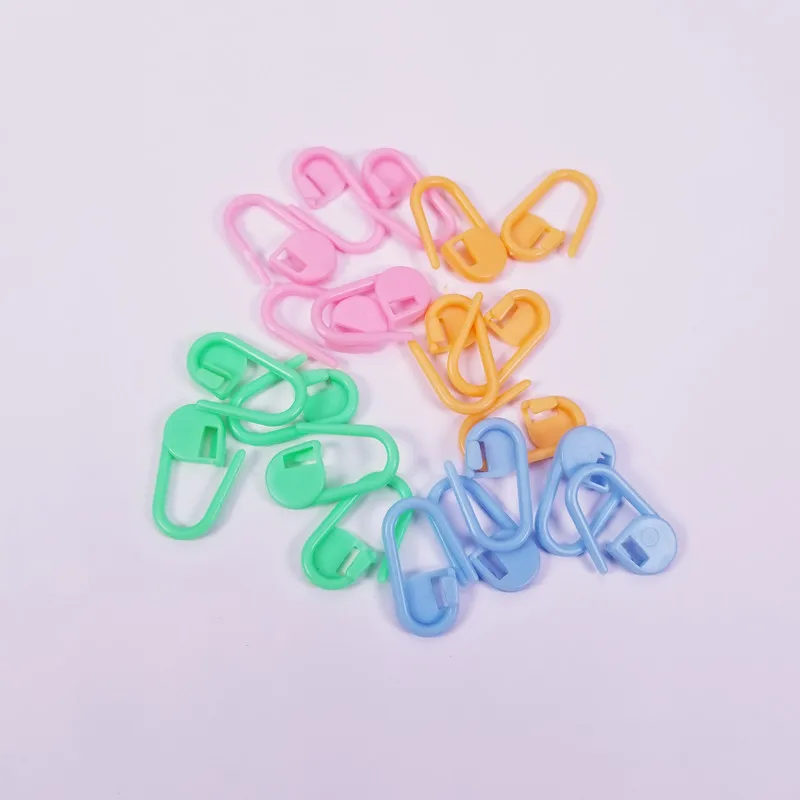 New 100Pcs/set Plastic Knitting Crochet Locking Stitch Markers Latch Tools Needle Clip Hook Sewing Tool | Дом и сад