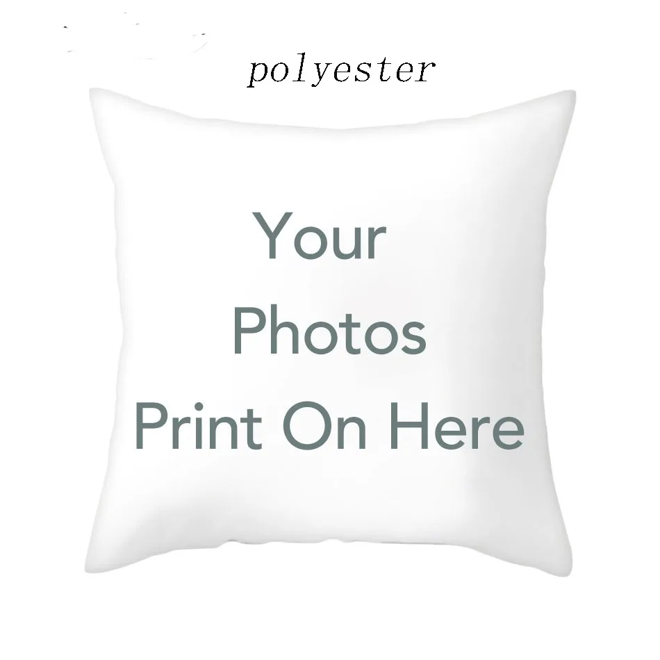 Чехол на подушку Fuwatacchi с принтом индивидуальный подарок наволочка двусторонняя