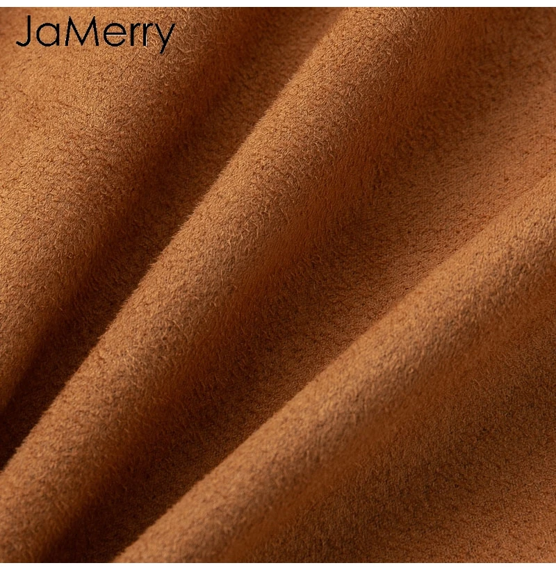 JaMerry, замшевая юбка с асимметричным поясом, Женская облегающая кожаная зимняя юбка,, сексуальная уличная одежда, высокая талия, короткие юбки для женщин