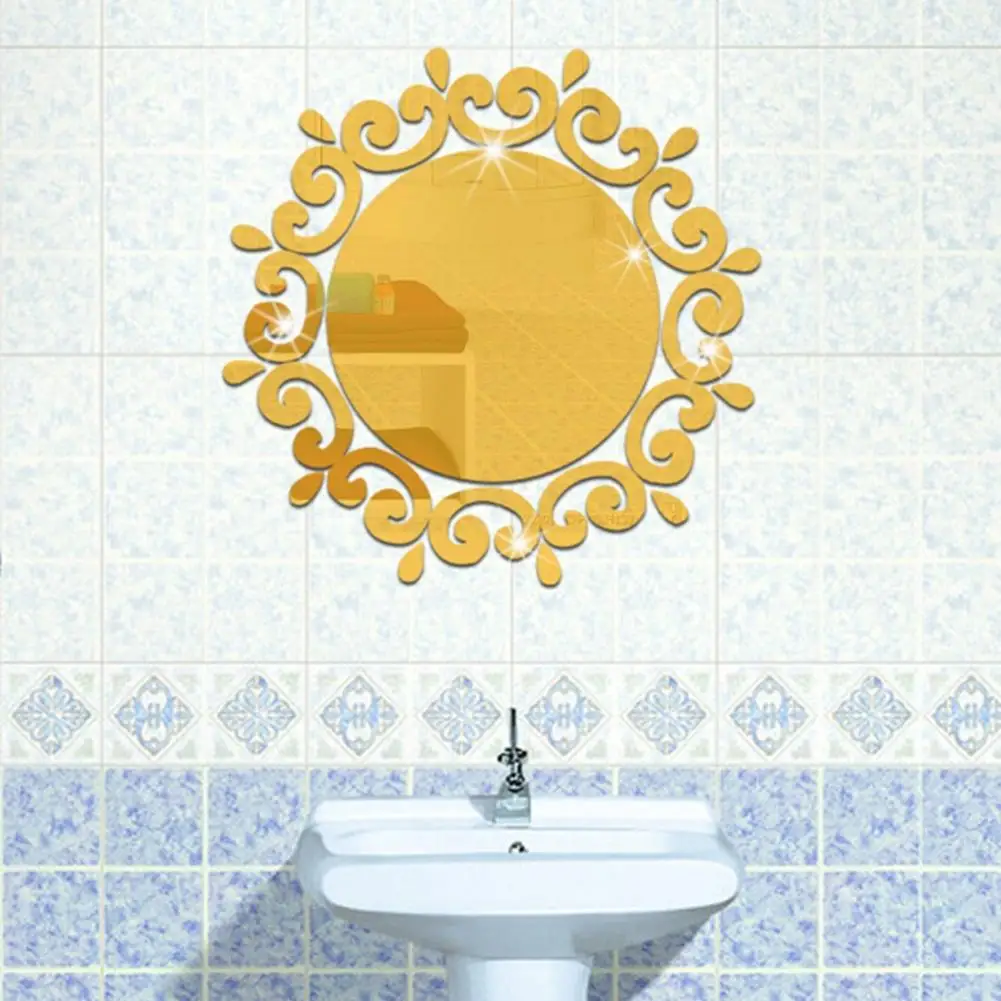 Adeeing Высококачественная креативная 3D Зеркальная Наклейка на стену наклейка для