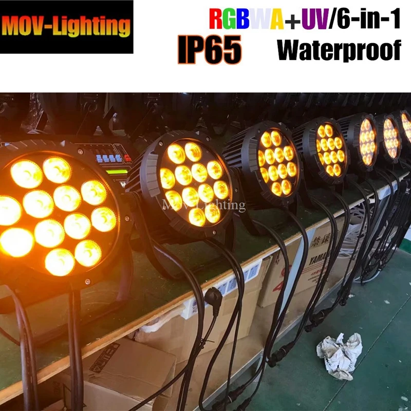 6 шт./лот Клубные украшения для свадебвечерние НКИ 18 Вт RGB наружные 12 шт. RGBWAP