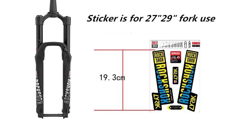 2018 ROCKSHOX LYRIK MTB воздушные вилки наклейки 27 5 er 29 дюймов углеродная вилка