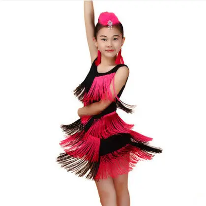 

ballroom dancing competition tango skirts and dresses latin kids dance salsa children for girls fringe cha cha dance dress girl