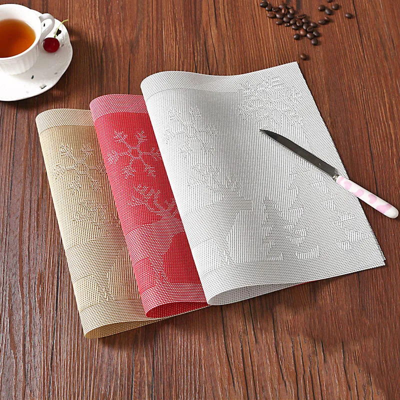 4 шт./лот роскошный отель ПВХ Placemat Домашний Настольный коврик Салфетки сервировочные моющийся маслостойкий изоляционный стол коврики чаша коврики под тарелки Coaster