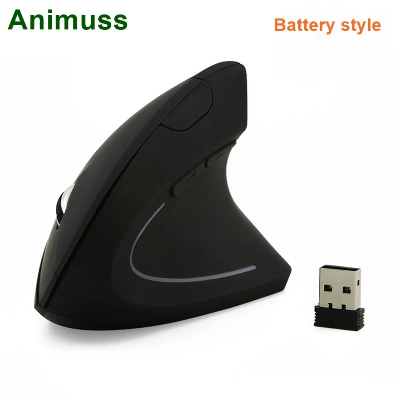 Wireless Mouse Ergonomic Optical 2.4G 800/1200/1600DPI Colorful Light Wrist Healing Vertical Mice with Pad Kit For PC | Компьютеры и