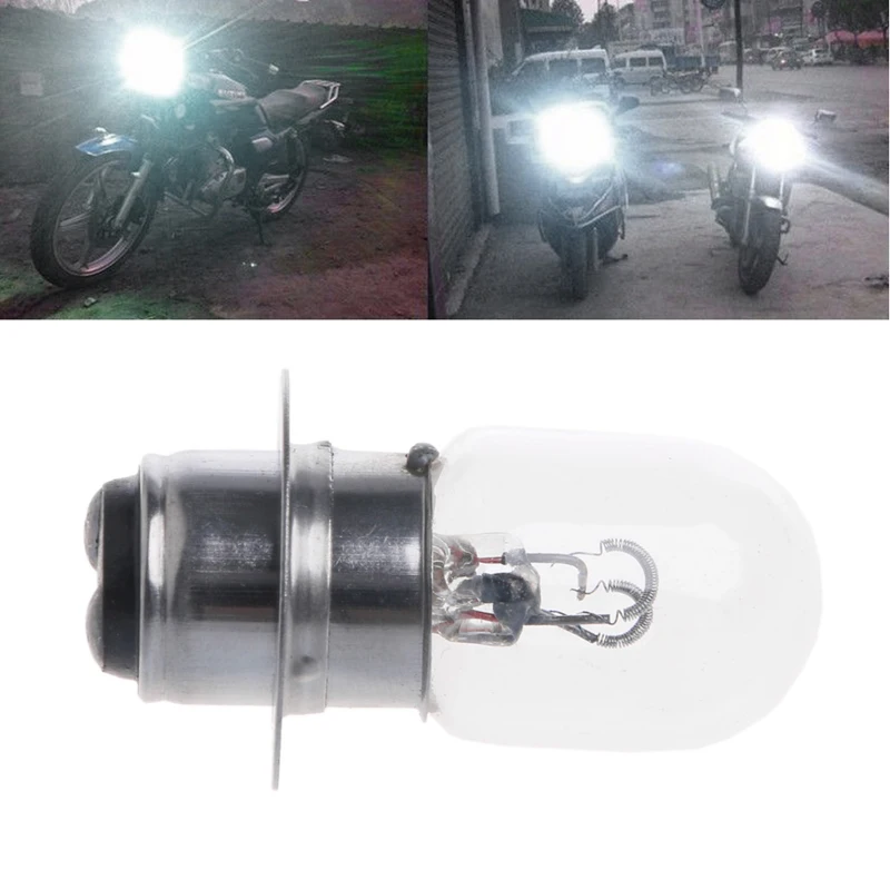 

T19 P15D-25-1 DC 12V 35W белая фара с двойной нитью накала лампа для мотоцикла
