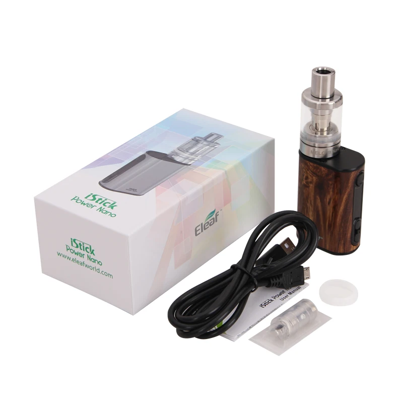 100% оригинал Eleaf iStick Power Nano Kit с 2 мл MELO 3 Tank 1100 мАч батарейный блок Mod EC ECML Head|eleaf