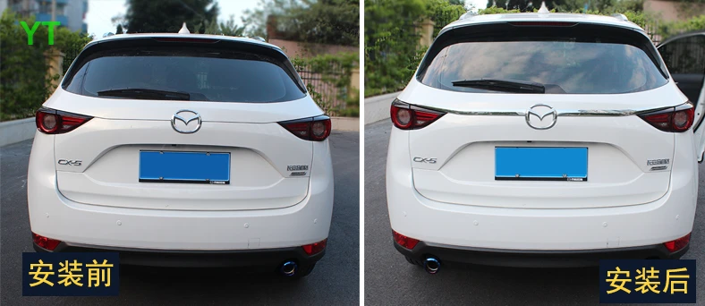 Авто задняя дверь отделка багажника хромированные аксессуары для mazda CX-5 cx 5,2 шт./лот, автостайлинг