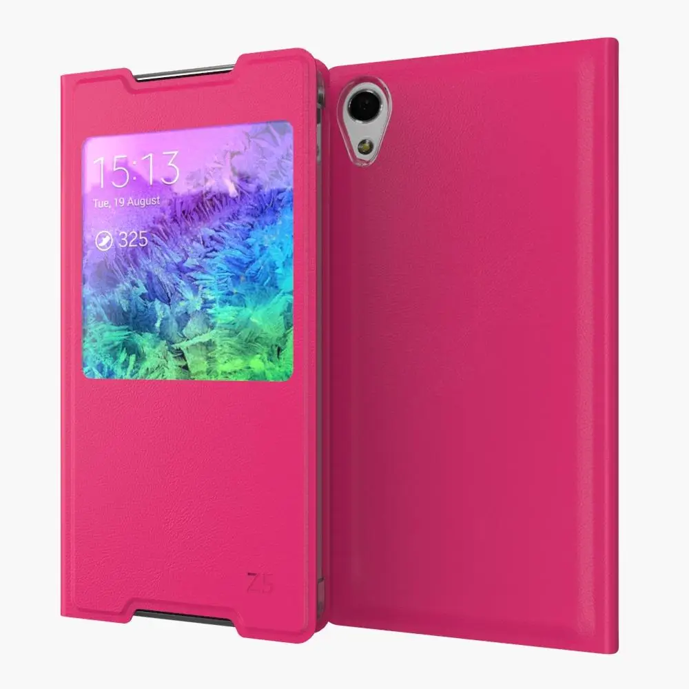 Для Sony Xperia Z5 E6603 E6633 E6653 E6683 роскошный Ультратонкий флип-чехол из искусственной