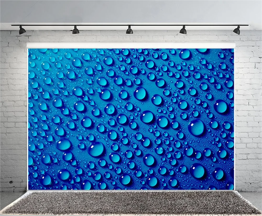 Laeacco Raindrops синие фоны с рисунком Портретные фотографии индивидуальные