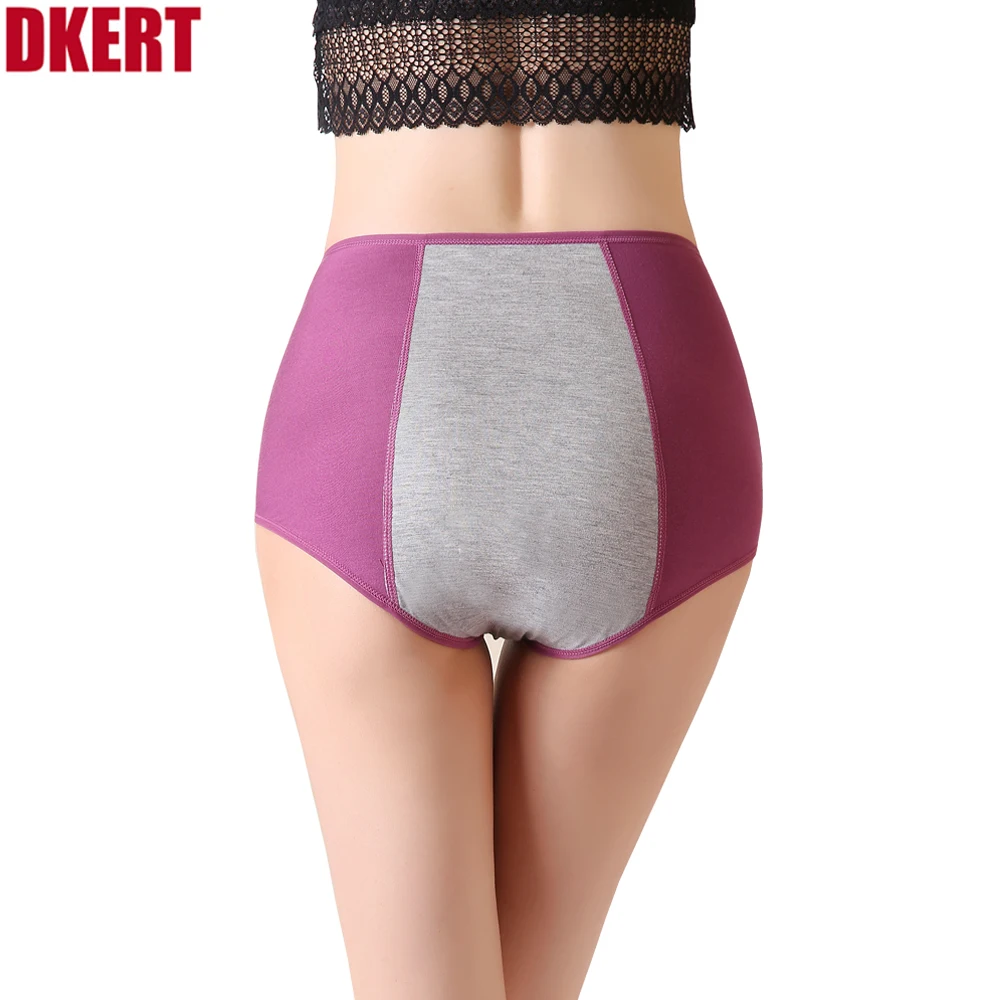 DKERT 3pcs/lot Women Menstrual Period Panties Ladies Underwear Seamless Plus Size Physiological Leakproof Female Briefs