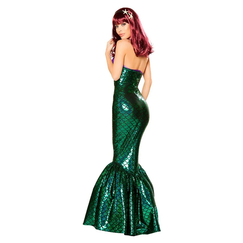 

2018 Halloween New Mermaid Princess dress cosplay costume ariel Dress Romantic Beauty Dress Sea Maid Sexy