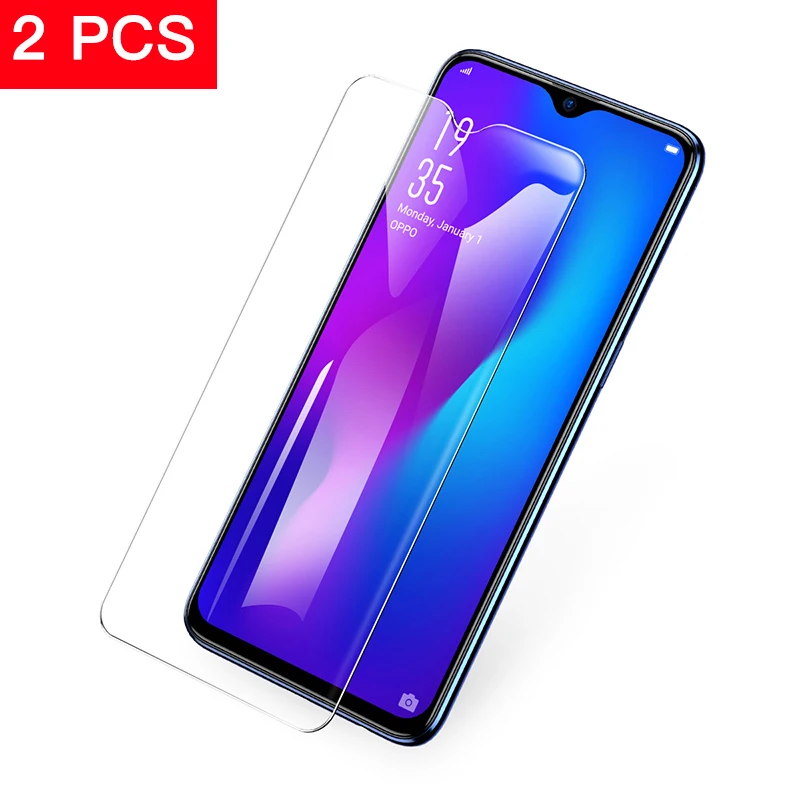 Baseus 2 шт протектор экрана для OPPO R17 0,23 мм Ультратонкий Закаленное стекло Защитная стеклянная пленка для OPPO R 17 передняя - Цвет: 2PCS Transparent