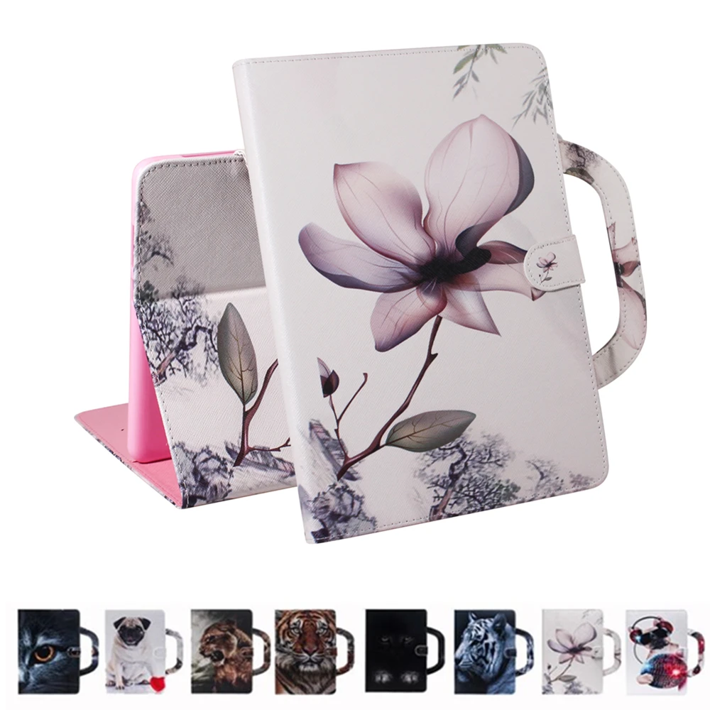 

M5 Lite 10.1 inch case pug lion portable PU Leather Cover Stand Case For Huawei Mediapad M5 lite 10 BAH2-W19/L09/W09 10,1 Tablet