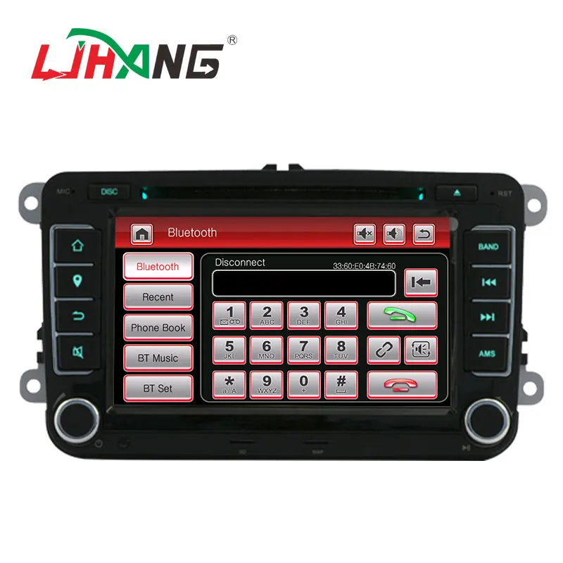 LJHANG 7 дюймов автомобильный мультимедийный плеер 2 din для Skoda/VW/Octavia/Fabia/Rapid/Yeti/Seat/Leon gps