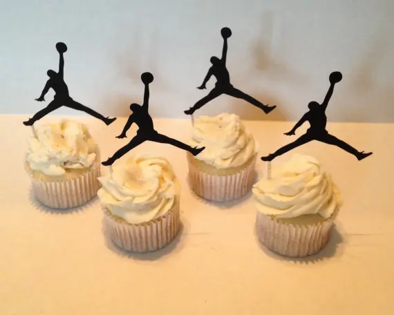 

football player Silhouette Cupcake Toppers sports event Party Picks baby shower wedding birthday toothpicks decor