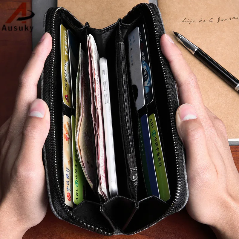 Оксфорд люксовый бренд мужские кошельки длинный мужской кошелек клатч для