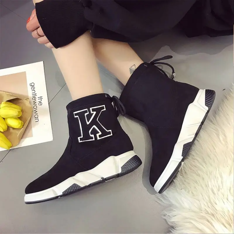 2108 новая стильная обувь; женские зимние ботинки; botas feminina; Fenty Beauty; искусственная замша; плюшевые теплые зимние ботинки; женская повседневная обувь