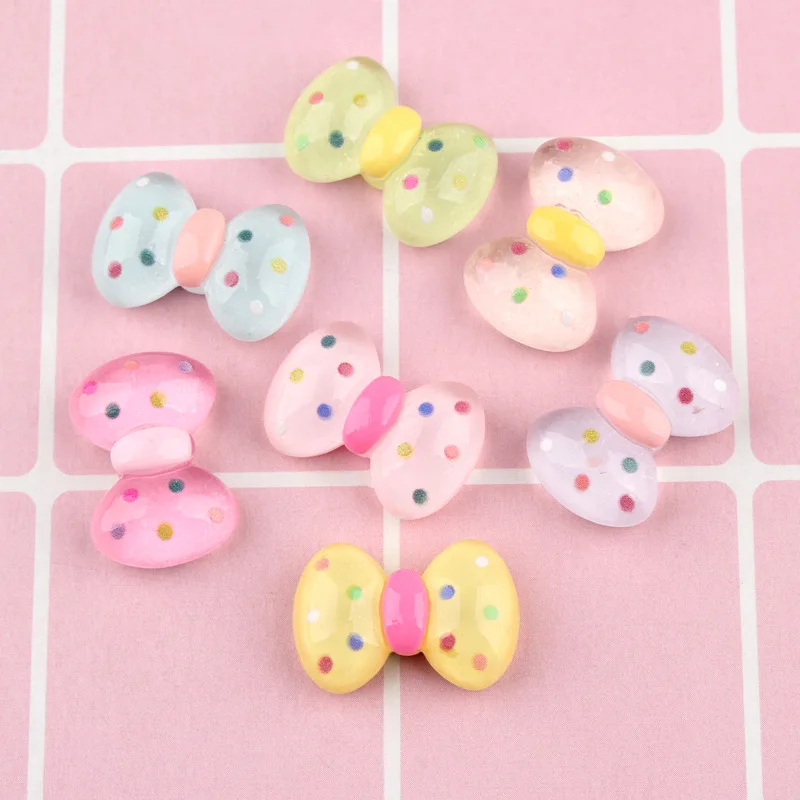 10 шт. 14*21 мм сделай сам полимерный бант амулеты кавайный кабошон орнамент ремесло