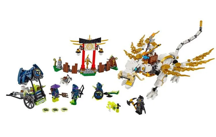 Bela 575pcs 10397 Master WU Dragon Ninjagoe Thunder Swordsman Building Blocks Bricks Toys Compatible Legoe | Игрушки и хобби