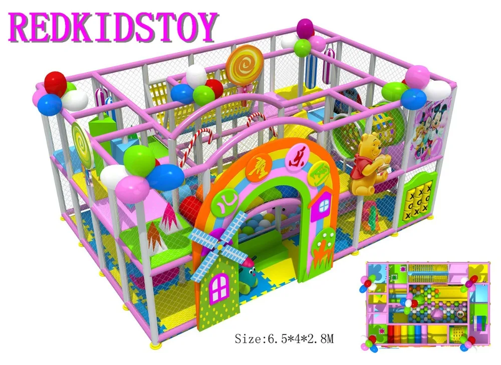 

Custom-made Candy Themed Soft Play Zone Children Playground HZ-170712