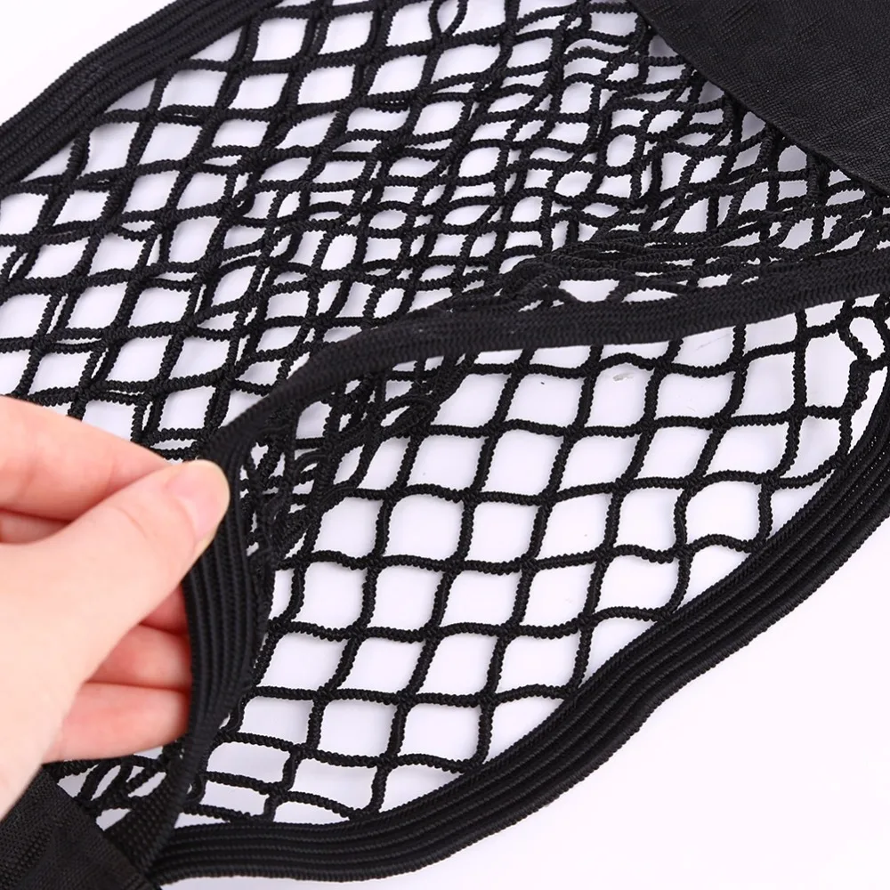 Автомобильное заднее сиденье багажника эластичная Сетчатая Сумка для хранения в