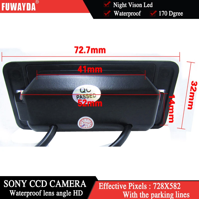 FUWAYDA Беспроводная для SONY CCD Автомобильная камера заднего вида BMW 1/3/5/6/7 серии X5 X6 E46