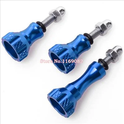 30 шт./лот синий GoPro аксессуары цветная ручка для большого пальца болт гайка Винт