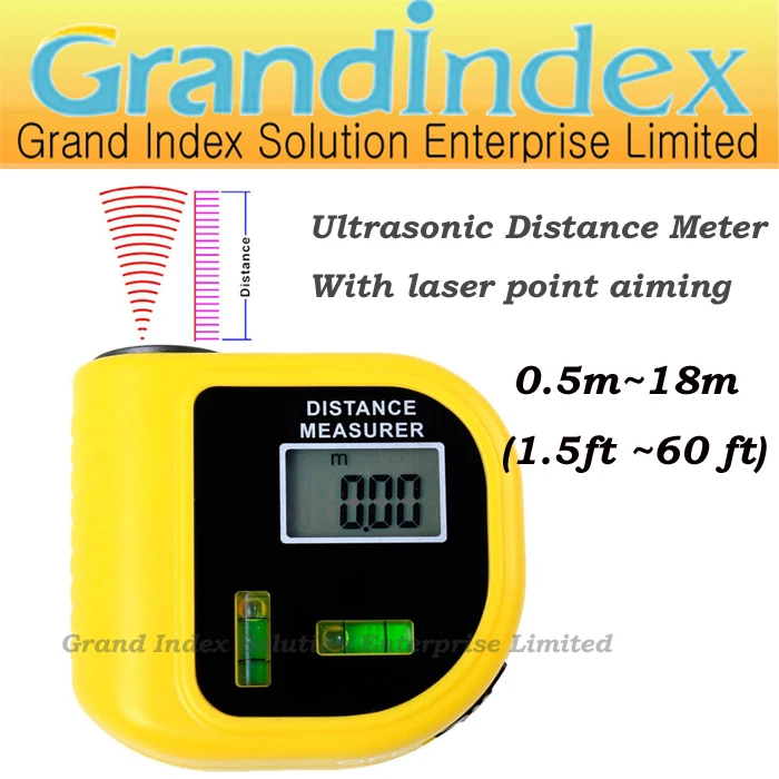 Ручной ультразвуковой измеритель расстояния с лазерной точки прицеливания STCP3010