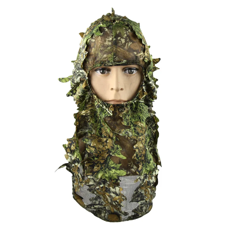 Bionic камуфляжная маска на всё лицо Балаклава с капюшоном головной убор шляпа для