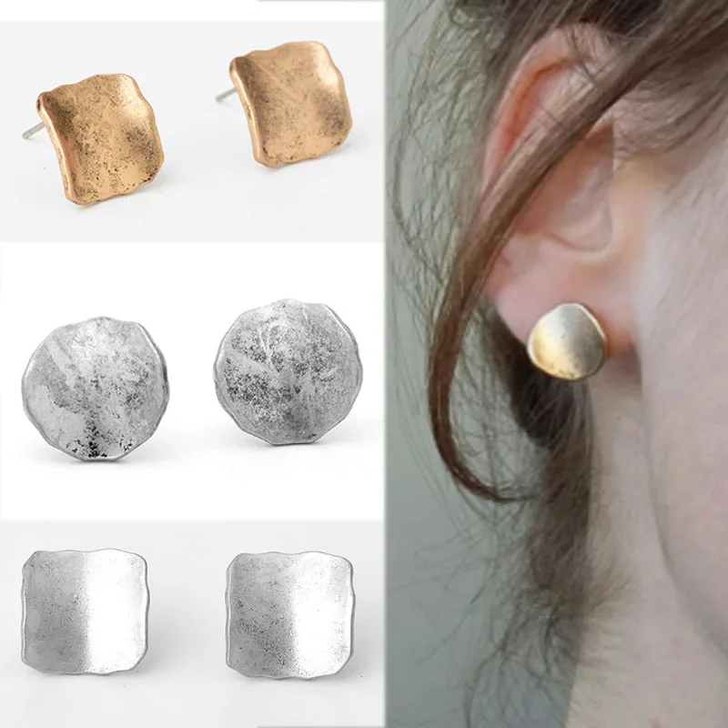 Новинка 2018 женские серьги квадратные Лидер продаж вечерние изящные золотые