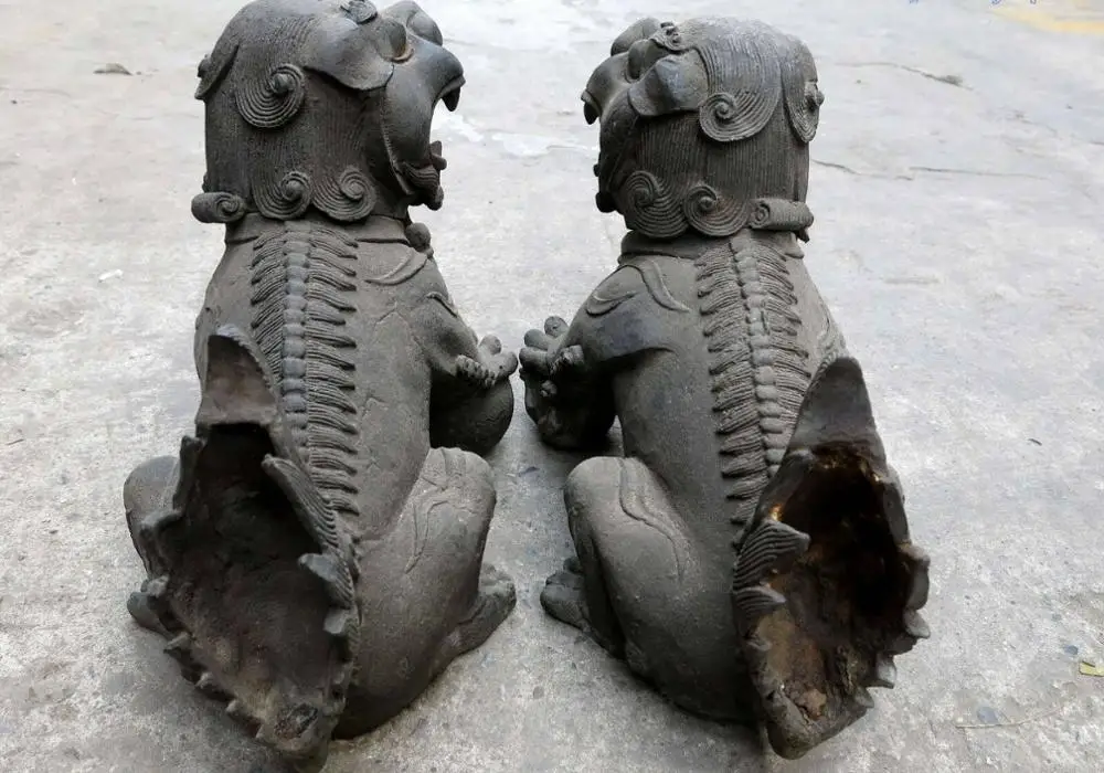 10 авиапочту Китая (China Старого Железа охранник Foo Собаки Лев Ладан горелки пара