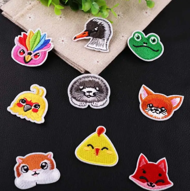 10 шт. нашивки с вышивкой в виде животных
