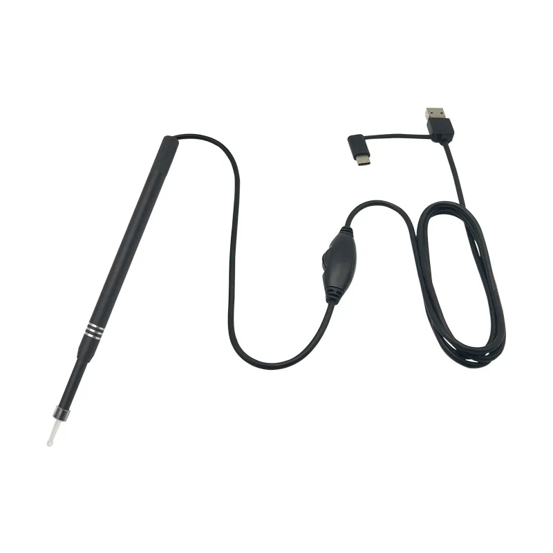 1,5 м, 3 в 1, USB OTG, визуальная очистка ушей, эндоскоп, ложка, функциональный диагностический инструмент, очиститель ушей, Android 720P камера, Ушная палочка